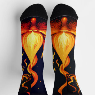 Surreal Flame Vector Art - 4K Render for - - Socken