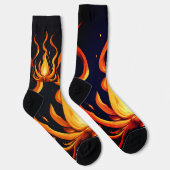 Surreal Flame Vector Art - 4K Render for - - Socken (Rechts)