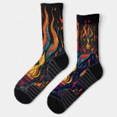 Surreal Flame Vector Art - 4K Render for - - Socken (Links)