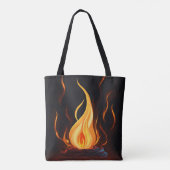 Surreal Flame Vector Art - 4K Render for - - Tasche (Rückseite)