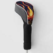 Surreal Flame Vector Art-4K Render für - Golf Headcover (angewinkelt)