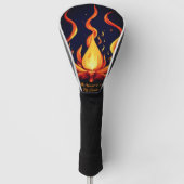 Surreal Flame Vector Art-4K Render für - Golf Headcover (Vorderseite)