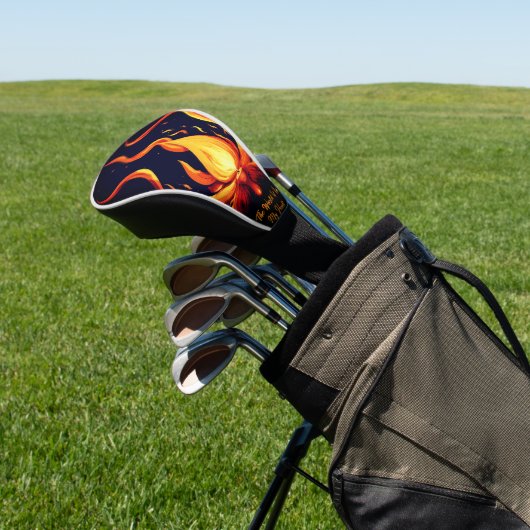 Surreal Flame Vector Art-4K Render für - Golf Headcover (In SItu)