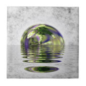 Surreal Floating Bonsai Tree Tile Fliese (Vorderseite)