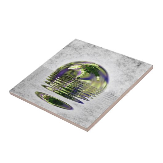 Surreal Floating Bonsai Tree Tile Fliese (Seite)