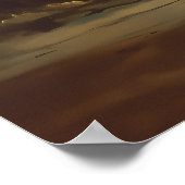 Surreal Floating Circular Structure with Abstrakte Poster (Ecke)