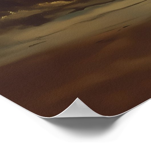 Surreal Floating Circular Structure with Abstrakte Poster (Ecke)