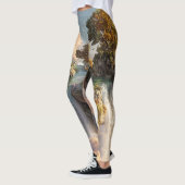Surreal Floating Cliffs With Waterfalls Leggings (Links)