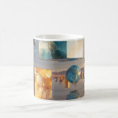 Surreal Floating Cubes And Spheres Kaffeetasse (Mittel)