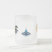 Surreal Floating Island "Dream Big 2026" Frosted  Mattglastasse (Mittel)