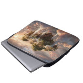 Surreal Floating Islands with Waterfall Laptopschutzhülle (Vorne Knopf)