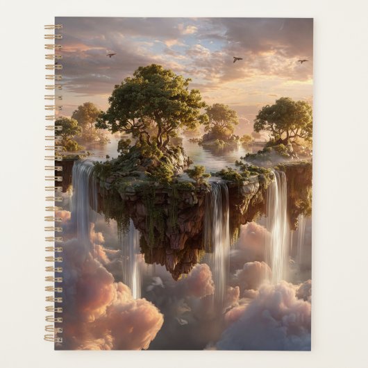 Surreal Floating Islands with Waterfall Planer (Vorderseite)