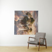 Surreal Floating Islands with Waterfall Wandteppich (Beispiel (Horizontal))