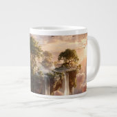 Surreal Floating Islands With Waterfalls Jumbo-Tasse (Vorderseite Rechts)