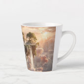 Surreal Floating Islands With Waterfalls Milchtasse (Rechts)