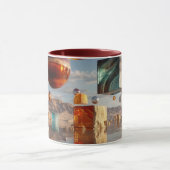 Surreal Floating Spheres And Cubes Tasse (Zentrum)