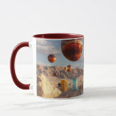 Surreal Floating Spheres And Cubes Tasse (Links)