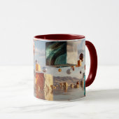 Surreal Floating Spheres And Cubes Tasse (VorderseiteRechts)