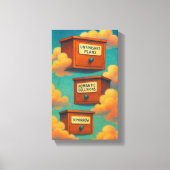Surreal Floinet Leinwand Wall Kunstgeschenk (Vorderseite)