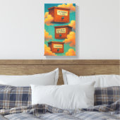 Surreal Floinet Leinwand Wall Kunstgeschenk (Insitu (Schlafzimmer))