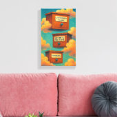 Surreal Floinet Leinwand Wall Kunstgeschenk (Insitu (Wohnzimmer))