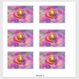 Surreal Floral Art Aufkleber