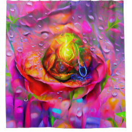 Surreal Floral Art Duschvorhang