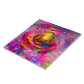 Surreal Floral Art Fliese (Seite)