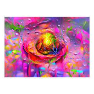 Surreal Floral Art Fotodruck