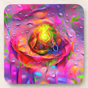 Surreal Floral Art Getränkeuntersetzer