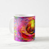 Surreal Floral Art Kaffeetasse (Vorderseite Links)