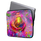 Surreal Floral Art Laptopschutzhülle (Vorderseite Links)