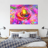 Surreal Floral Art Leinwanddruck (Insitu (Schlafzimmer))