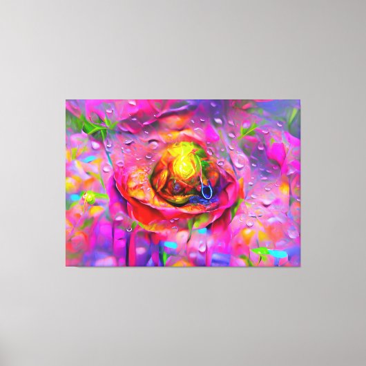 Surreal Floral Art Leinwanddruck (Vorderseite)