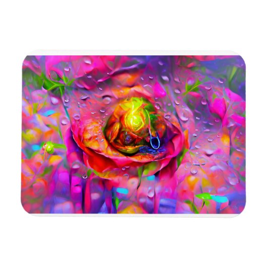 Surreal Floral Art Magnet (Horizontal)