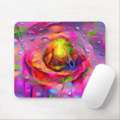 Surreal Floral Art Mousepad (Mit Mouse)