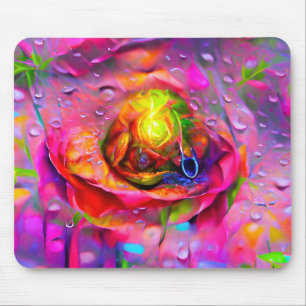 Surreal Floral Art Mousepad