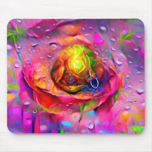 Surreal Floral Art Mousepad (Vorne)