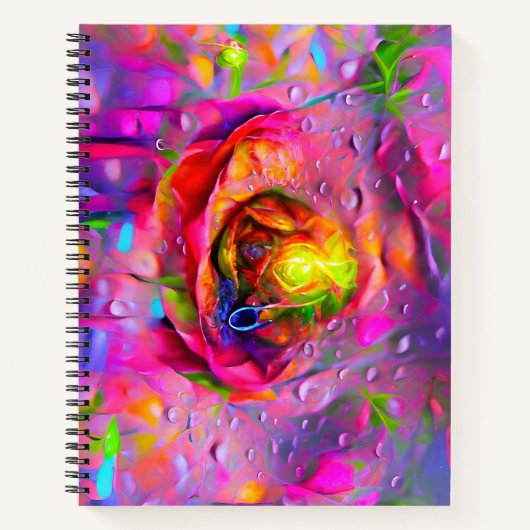 Surreal Floral Art Notizblock (Vorderseite)