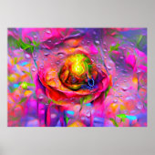Surreal Floral Art Poster (Vorne)