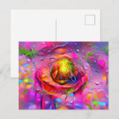 Surreal Floral Art Postkarte (Vorne/Hinten)