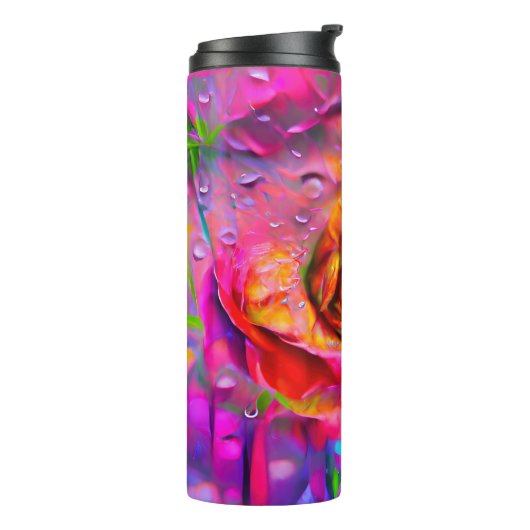 Surreal Floral Art Thermosbecher (Nach links gedreht)