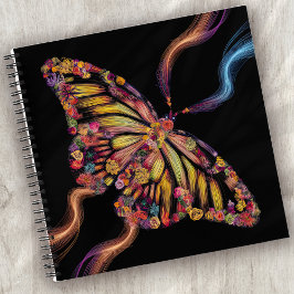 Surreal Floral Butterfly Notizblock