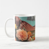 Surreal Floral Mountainscape With Dramatic Clouds Kaffeetasse (Links)
