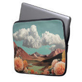 Surreal Floral Mountainscape With Dramatic Clouds Laptopschutzhülle (Vorderseite Links)