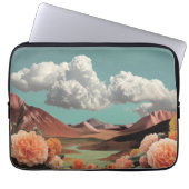 Surreal Floral Mountainscape With Dramatic Clouds Laptopschutzhülle (Vorderseite)