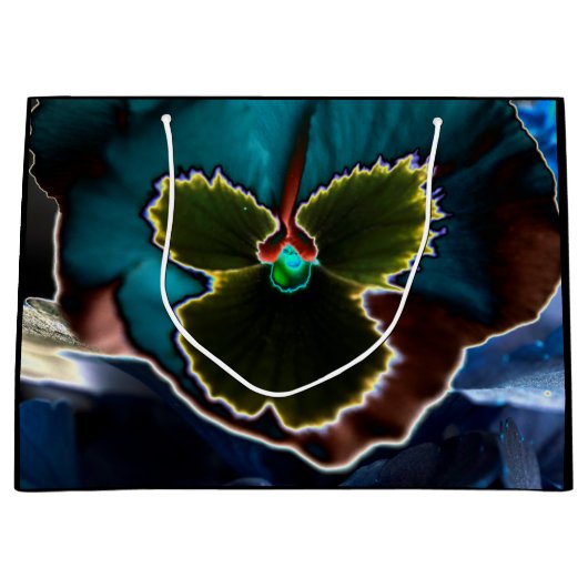 Surreal Floral Print Geschenktasche Große Geschenktüte (Vorderseite)