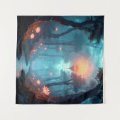 Surreal Forest of Floating Wonders Wandteppich (Vorderseite (Horizontal))