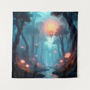 Surreal Forest of Floating Wonders Wandteppich