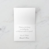 Surreal Fraktal Abstract Design Hochzeit Vielen Da Dankeskarte (Innenseite)